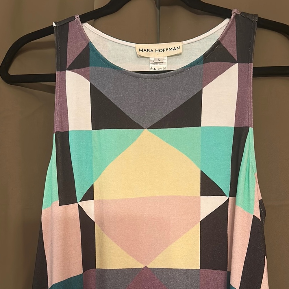 Mara Hoffman Geometric Multicolor Sleeveless Dress - image 3